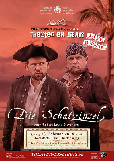 Christoph Tiemann und das Theater ex libris: Die Schatzinsel. Live-Hörspiel nach Robert Louis Stevenson