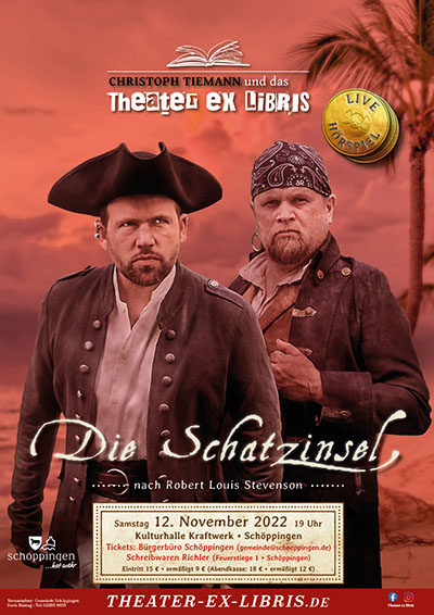 Christoph Tiemann & das Theater ex libris: Die Schatzinsel – Live-Hörspiel nach Robert Louis Stevenson in Schöppingen