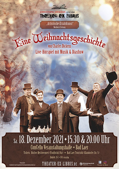Christoph Tiemann und das Theater ex libris: Charles Dickens' Weihnachtsgeschichte