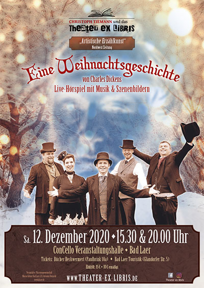 Christoph Tiemann und das Theater ex libris: Charles Dickens' Weihnachtsgeschichte