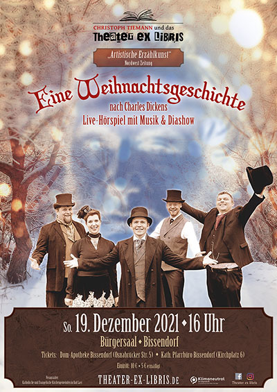 Christoph Tiemann und das Theater ex libris: Charles Dickens' Weihnachtsgeschichte